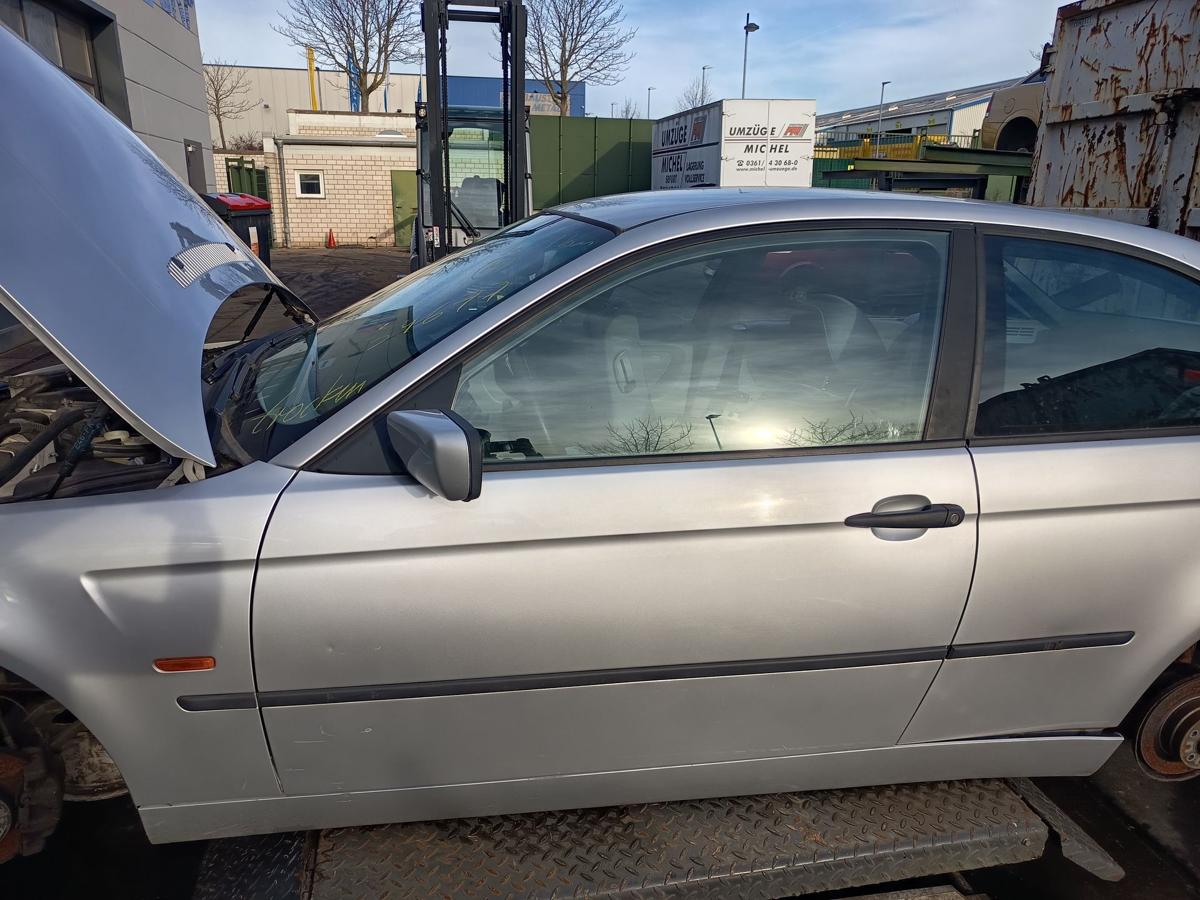 BMW 3er E46 Compact original T&uuml;r links Fahrer 354 Titansilber Bj 2002