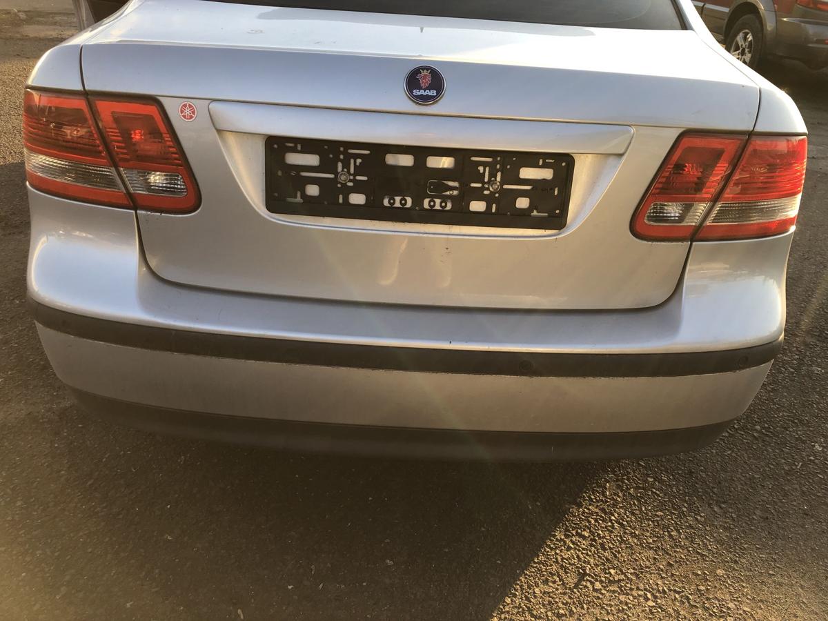 Saab 9-3 Typ YS3F Stossf&auml;nger hinten PDC Bumper silber Stossstange Limo