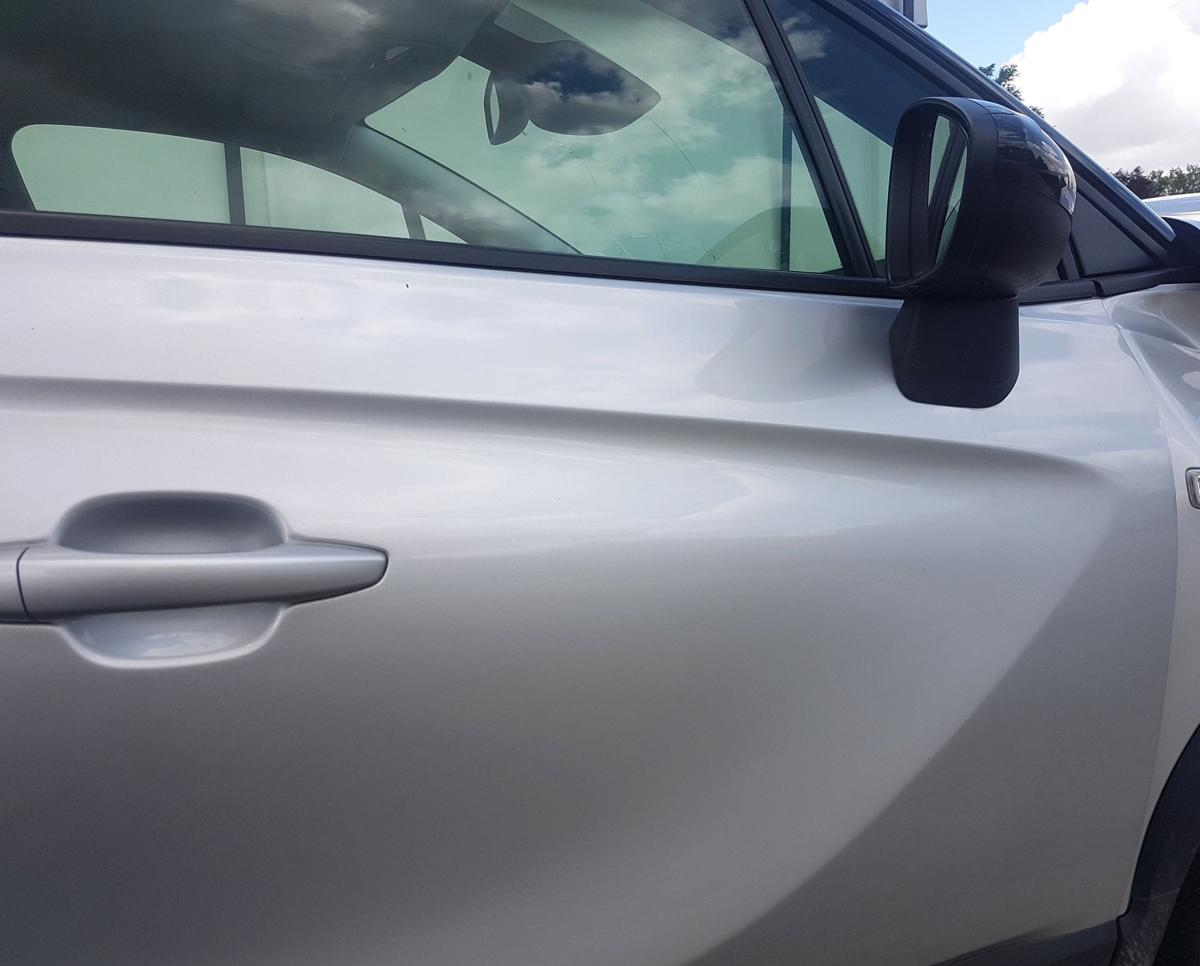 Opel Crossland X T&uuml;r vorn rechts in Z176 Argonsilber Metallic Bj2018 Rohbaut&uuml;r