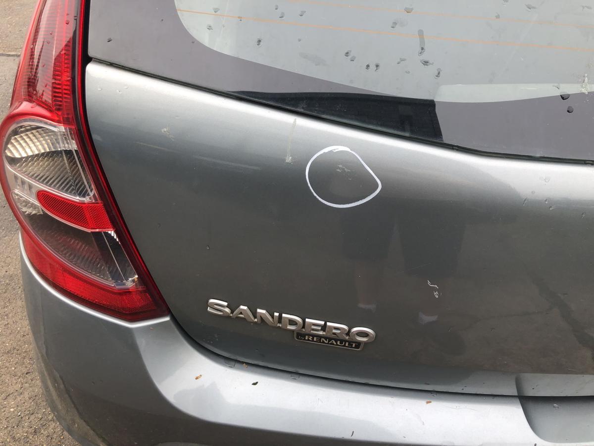 Dacia Sandero BS0 Heckklappe mit Heckscheibe Rohbau TERNZ blau