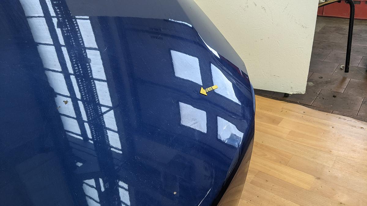 Ford Focus Cabrio II DB3 Heckklappe Kofferraumklappe Catania Blau met Hagelschaden