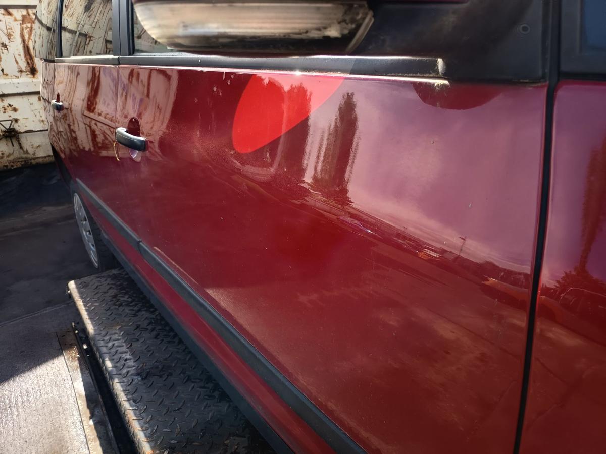 VW Sharan 7M original T&uuml;r vorn rechts Beifahrer Rohbau K3A Paprikarot Bj 2005