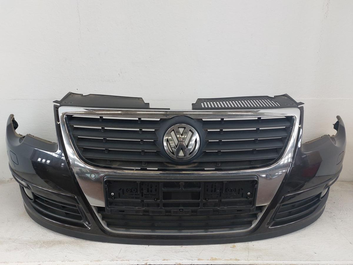 VW Passat 3C B6 Sto&szlig;f&auml;nger vorn Frontsch&uuml;rze Grill PDC NSW SRA LC8Z Moccabrown