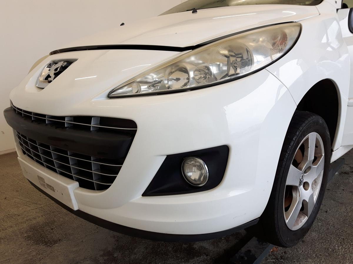 Peugeot 207 CC Facelift original Stossfänger Stoßstange vorn weiss BJ2011