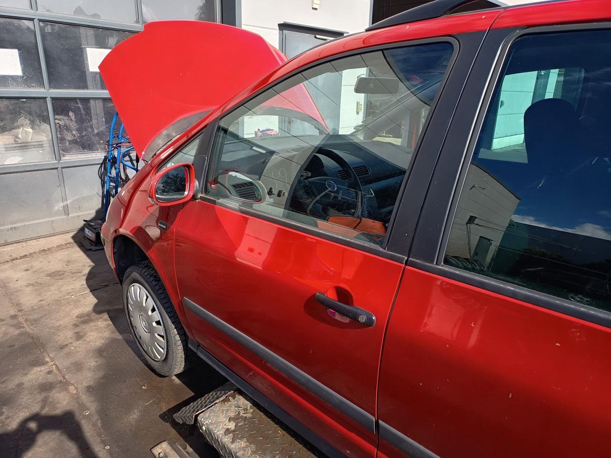 VW Sharan 7M original T&uuml;r vorn links Fahrer Rohbau K3A Paprikarot Bj 2005