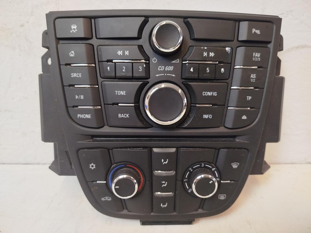 Opel Astra J Caravan Radiobedienung CD600 Klimabedienteil OEM