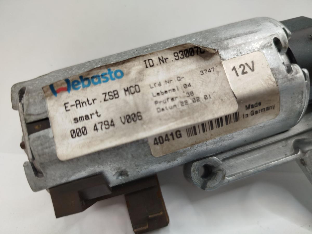 Smart 450 Cabrio Verdeckmotor Motor Verdeck Webasto Dachmotor