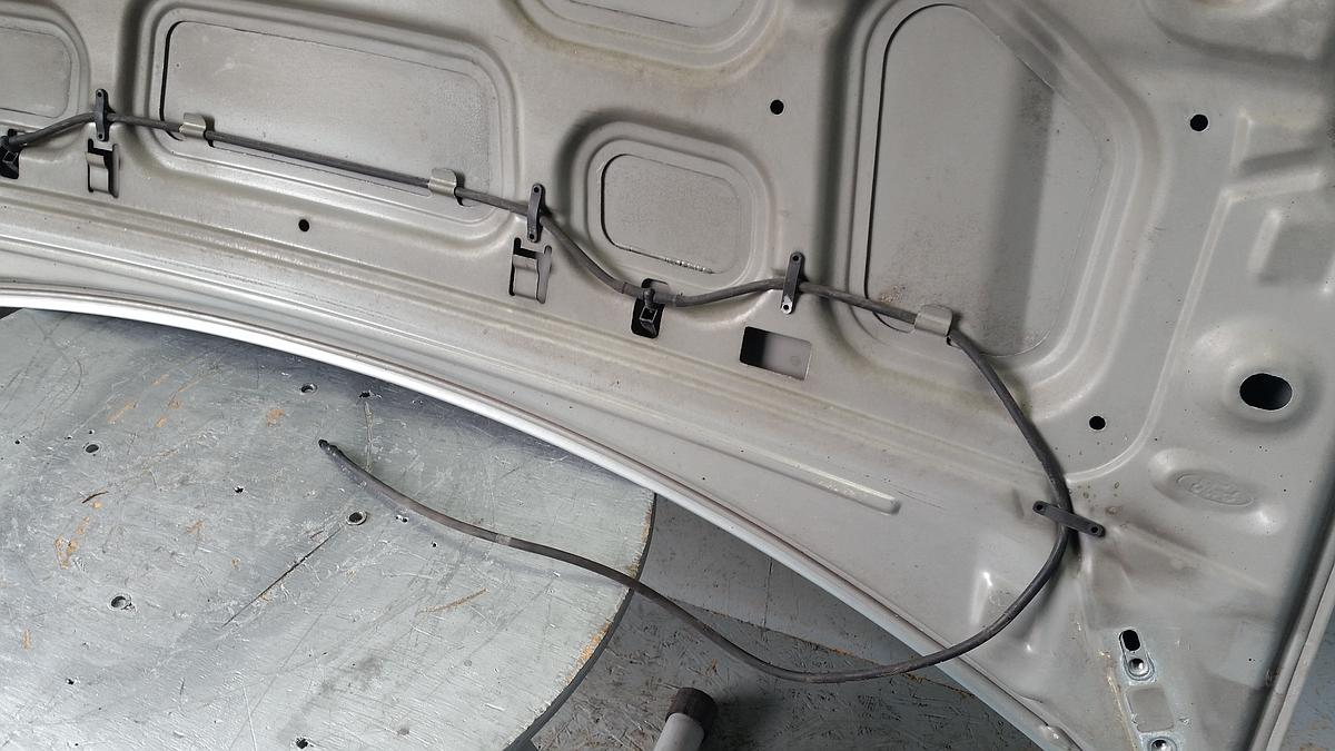 Ford Fiesta V JD3 vor Facelift ab 2005 orig Motorhaube Klappe Deckel Atoll-Grün Metallic