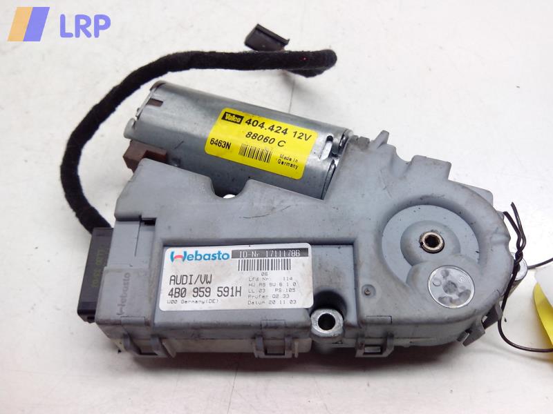 MOTOR SCHIEBEDACH; Schiebedachmotor; A6 (4F, 04/04-); LIMOUSINE/AVANT/ALLROAD; 4B0959591H; 4B0959591H