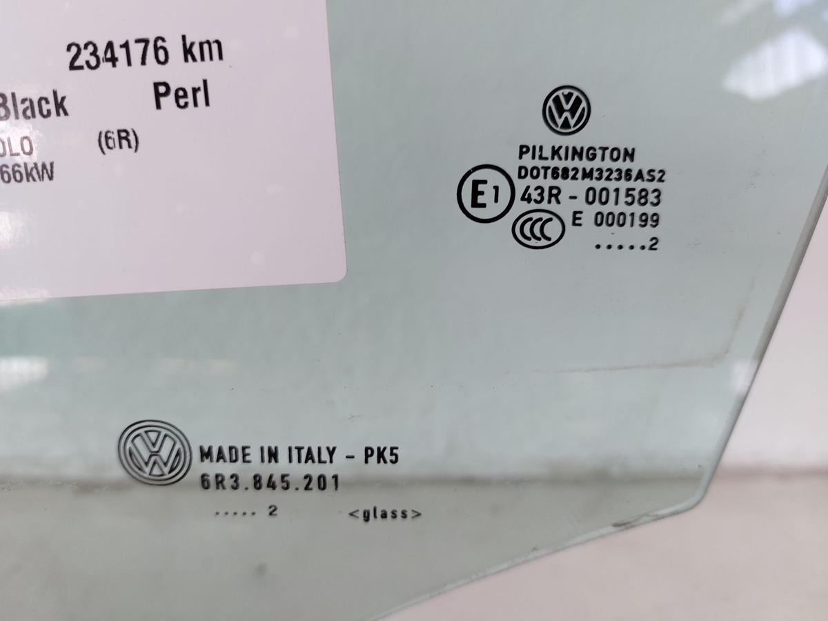 VW Polo 6R Türscheibe Scheibe vorn links nur für 3 türer Colorglas