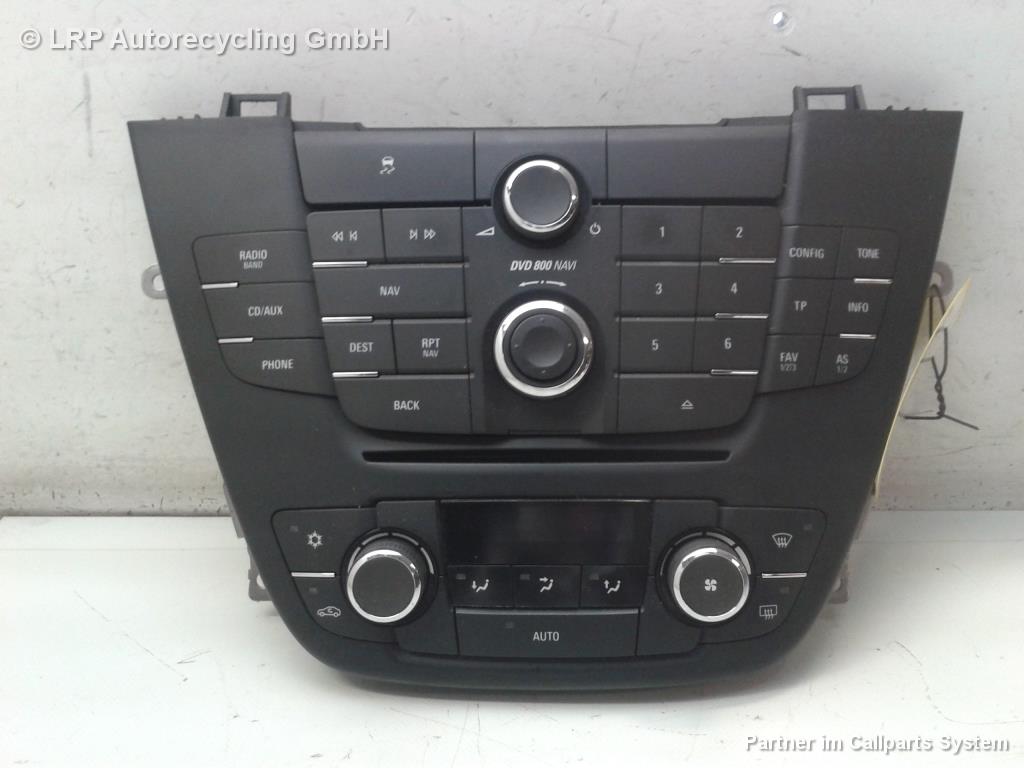 Opel Insignia Bedienteil Radio DVD 800 Nav 13273256 BJ2009