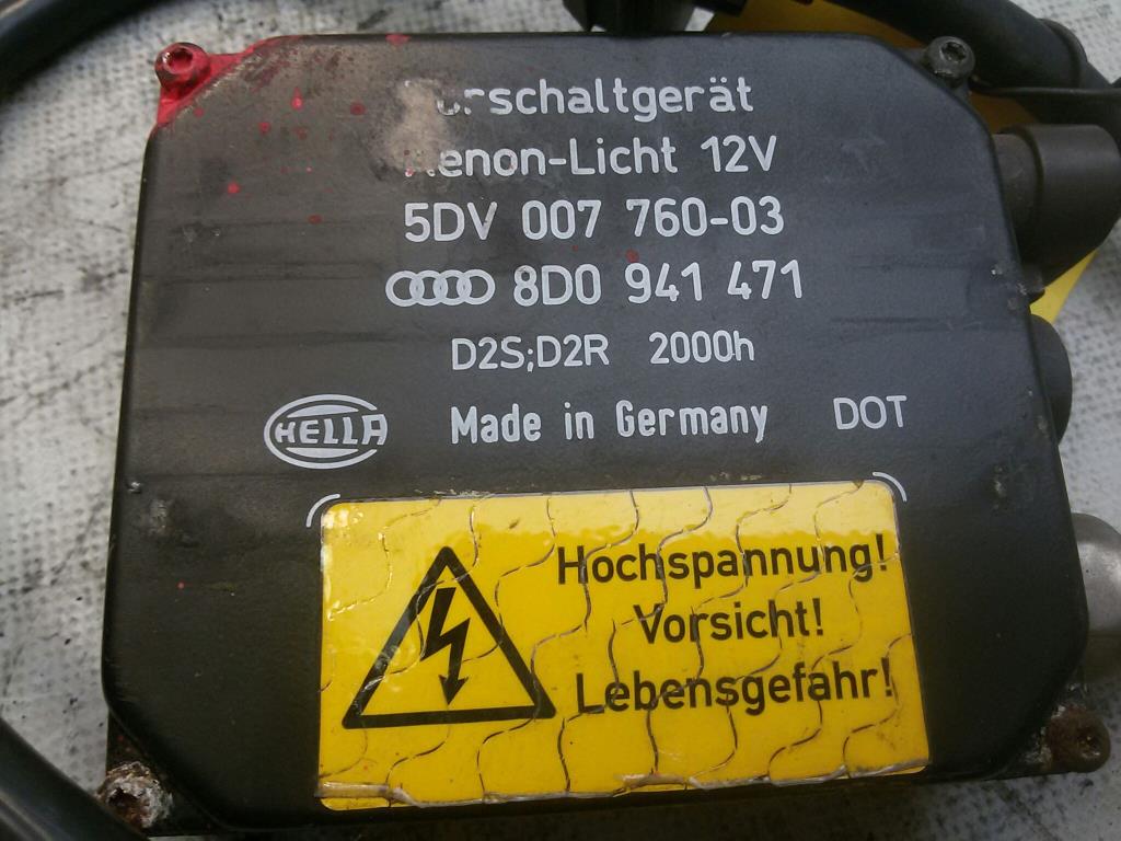 Audi A3 8L 8D0941471 Steuergerät Xenonsteuergerät Xenon links Hella Bj2002