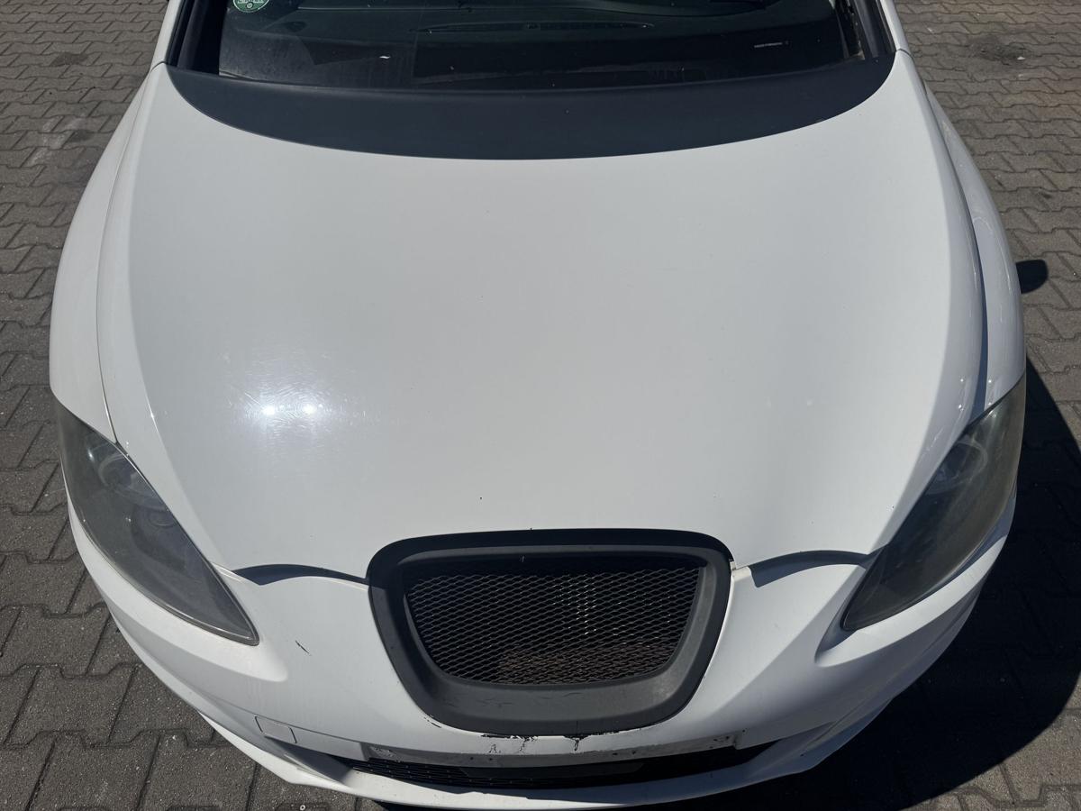 Seat Leon 1P original Motorhaube LB9A Candyweiss Bj.2010