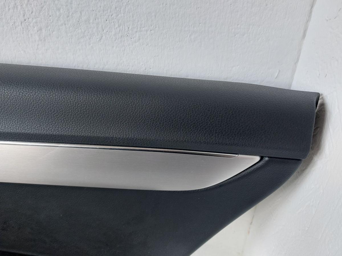 VW Passat 3C B7 Variant T&uuml;reverkleidung vorn rechts Leder schwarz T&uuml;rpappe