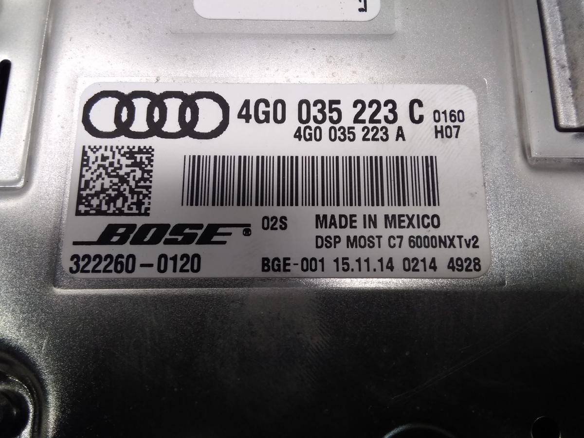 Audi A8 D4 4H Lang original Verst&auml;rker Bose Soundsystem 4G0035223C BJ2015