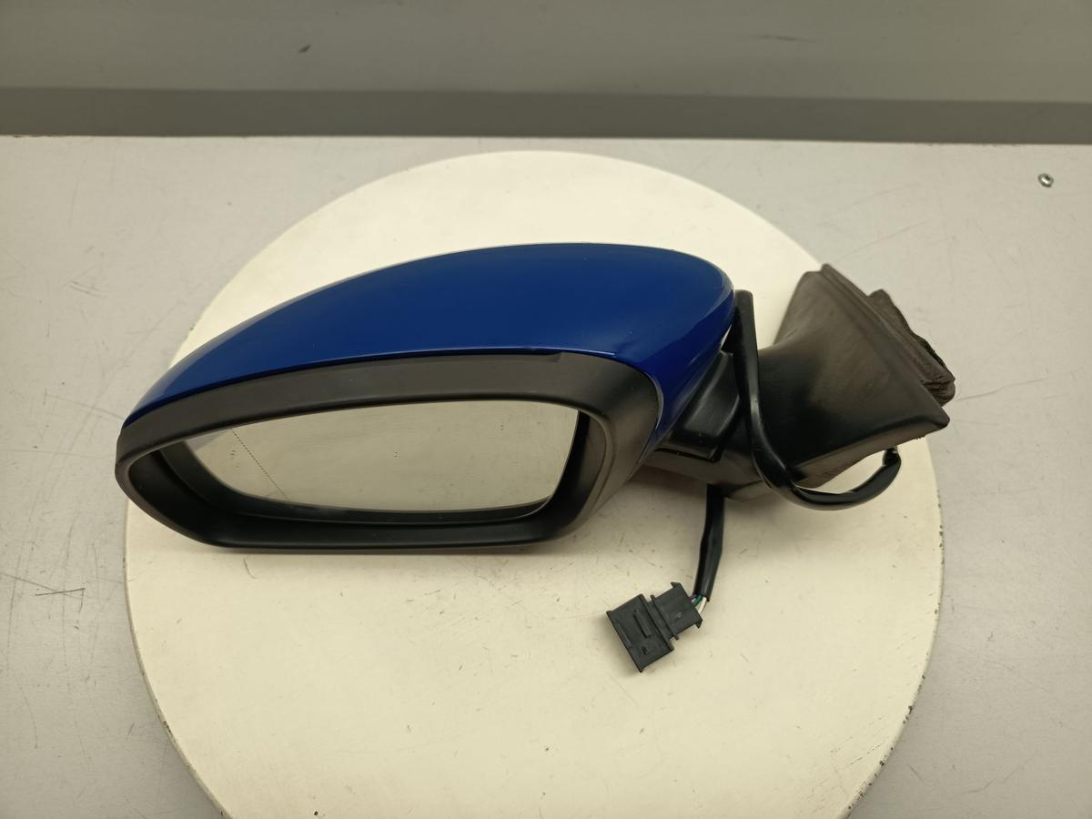 Skoda Fabia II 5J original Aussenspiegel links elektrisch F5K Dynamic Blue Bj 08