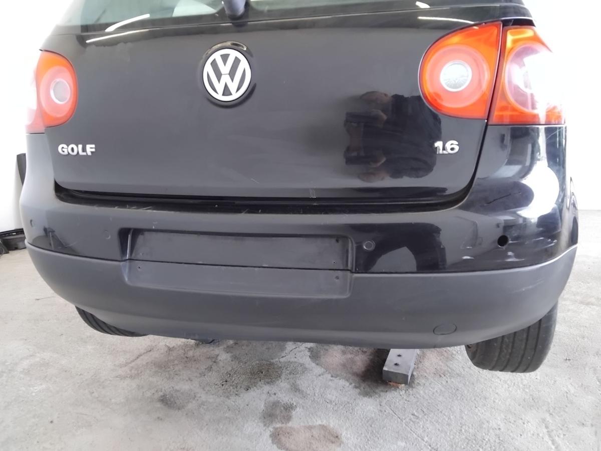 VW Golf 5 1K original Stossf&auml;nger hinten Flie&szlig;heck f&uuml;r PDC BJ2007 L041 brillantschwarz