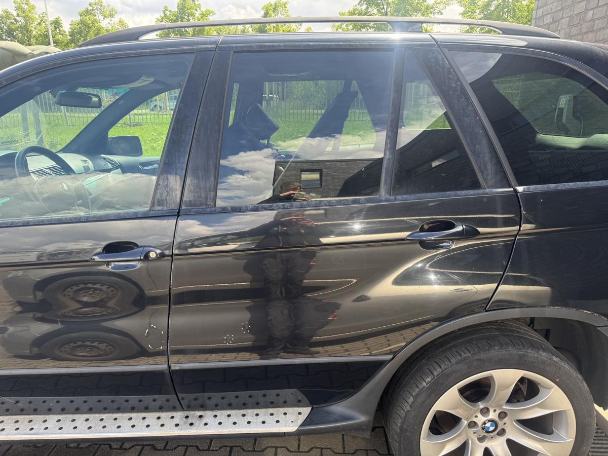BMW X5 E53 original T&uuml;r hinten links 475 Blacksaphire Metallic Rohbau Bj.2003