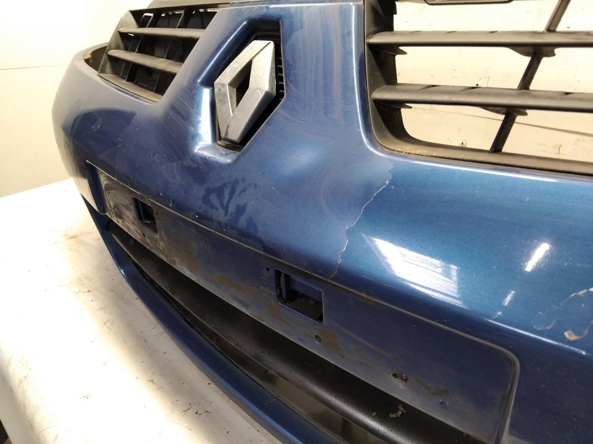 Renault Clio 2 Phase 4 Campus original Sto&szlig;stange Sto&szlig;f&auml;nger vorn BJ2007 RNA Bleu Extreme Nacre