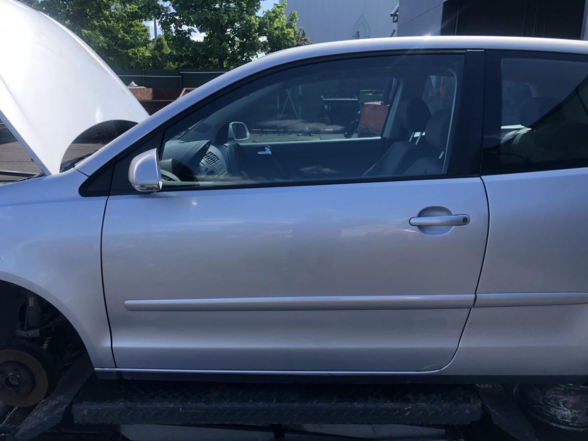 VW Polo 9N3 original Tür links Fahrer (Roh) A7W Reflexsilber Bj 2005