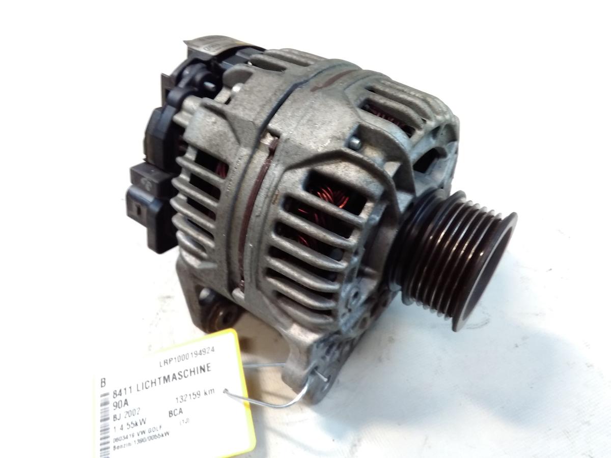 VW Golf 4 Lichtmaschine Generator 90A 1.4 55kw BCA Bj.2002