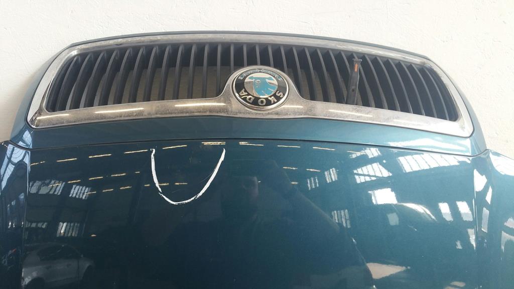 Skoda Fabia 6Y Bj.03 Motorhaube Haube mit Grill ADMIRALBLAU LF5N