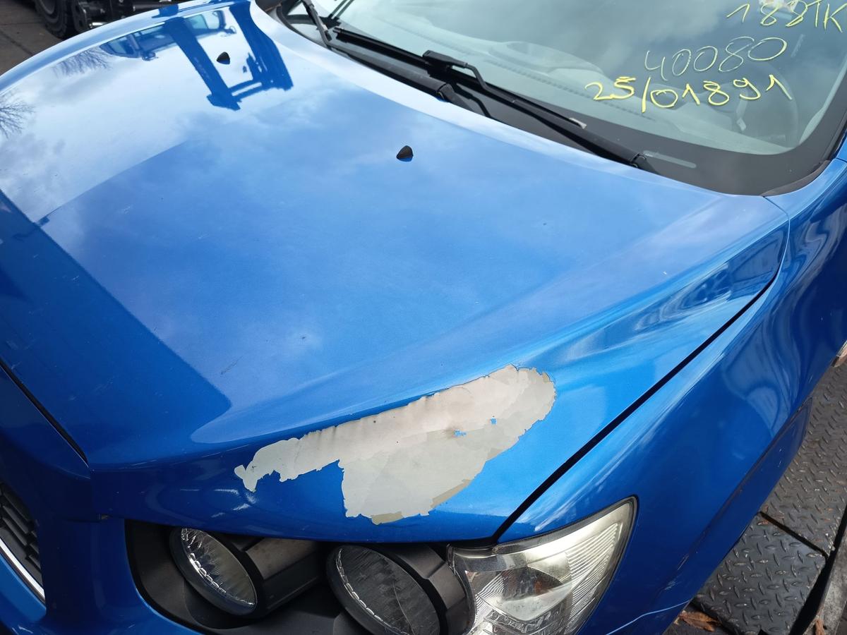 Chevrolet Aveo T300 Bj 2012 original Motorhaube Deckel vorn WA895T BIMINI BLUE