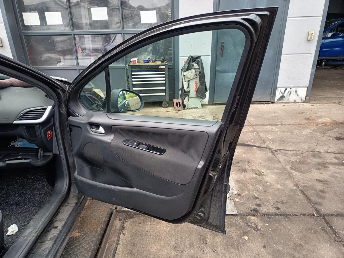 Peugeot 207 original Tür vorn rechts Beifahrer EXL Obsidianschwarz Bj 2008