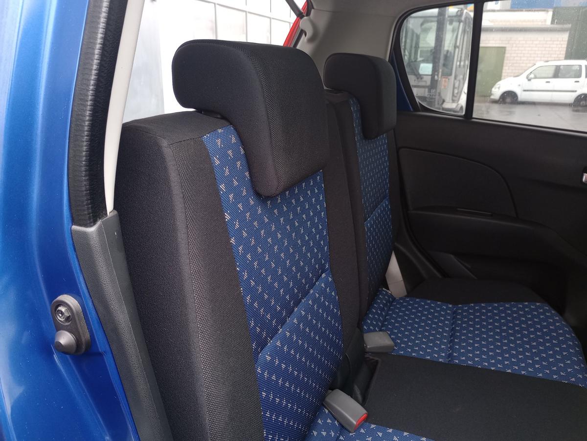 Daihatsu Cuore L276 orig Rücksitzbank teilbar Stoff blau/schwarz Bj 2009