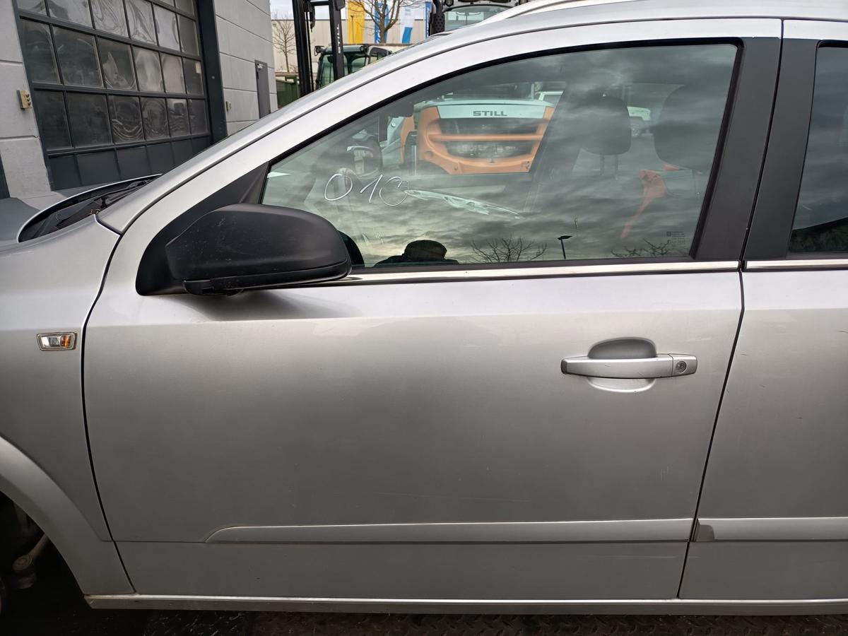 Opel Astra H Caravan Bj 2008 original Tür vorn links Fahrer Z157 Starsilber III