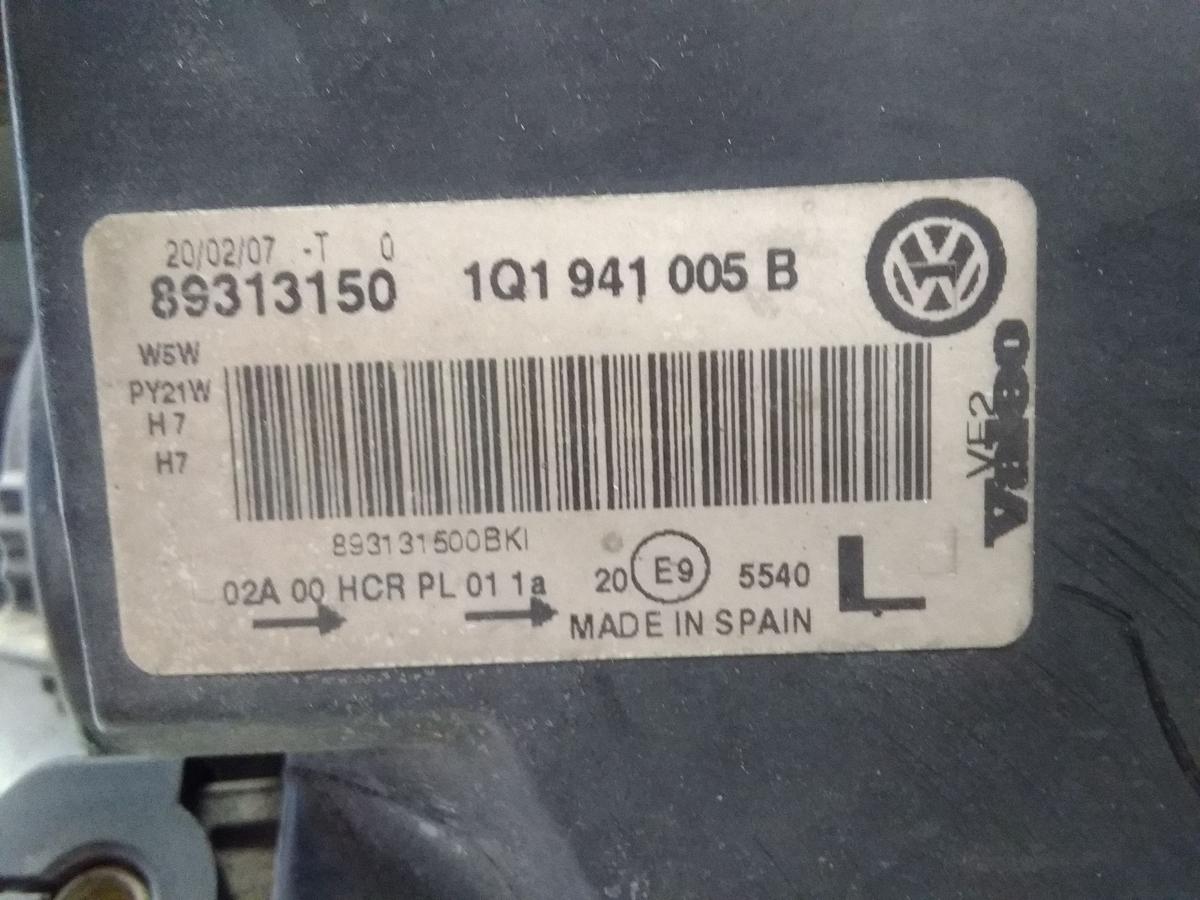 VW Eos original Scheinwerfer links Halogen mit LWR BJ2007