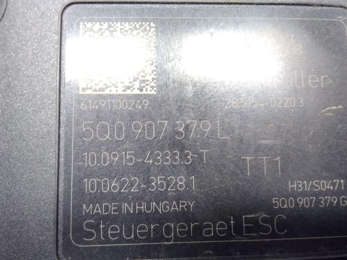 VW Golf Sportsvan original ABS-Block 5Q0614517K 5Q0614379L Bj.2014