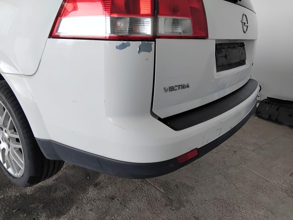 Opel Vectra C Kombi orig Sto&szlig;stange Stossf&auml;nger hinten PDC Facelift BJ2007 Z474 Casablancawei&szlig;