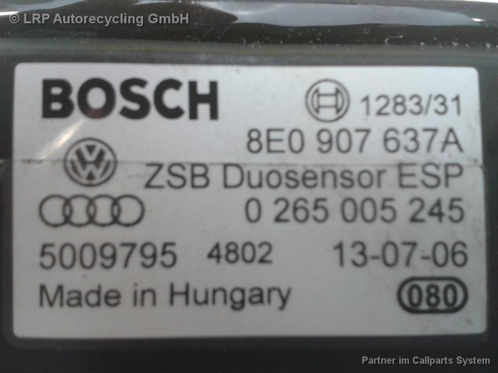 Skoda Superb 3U 8E0907637A Duosensor ESP 1.8T 110kw AWT original BJ2006