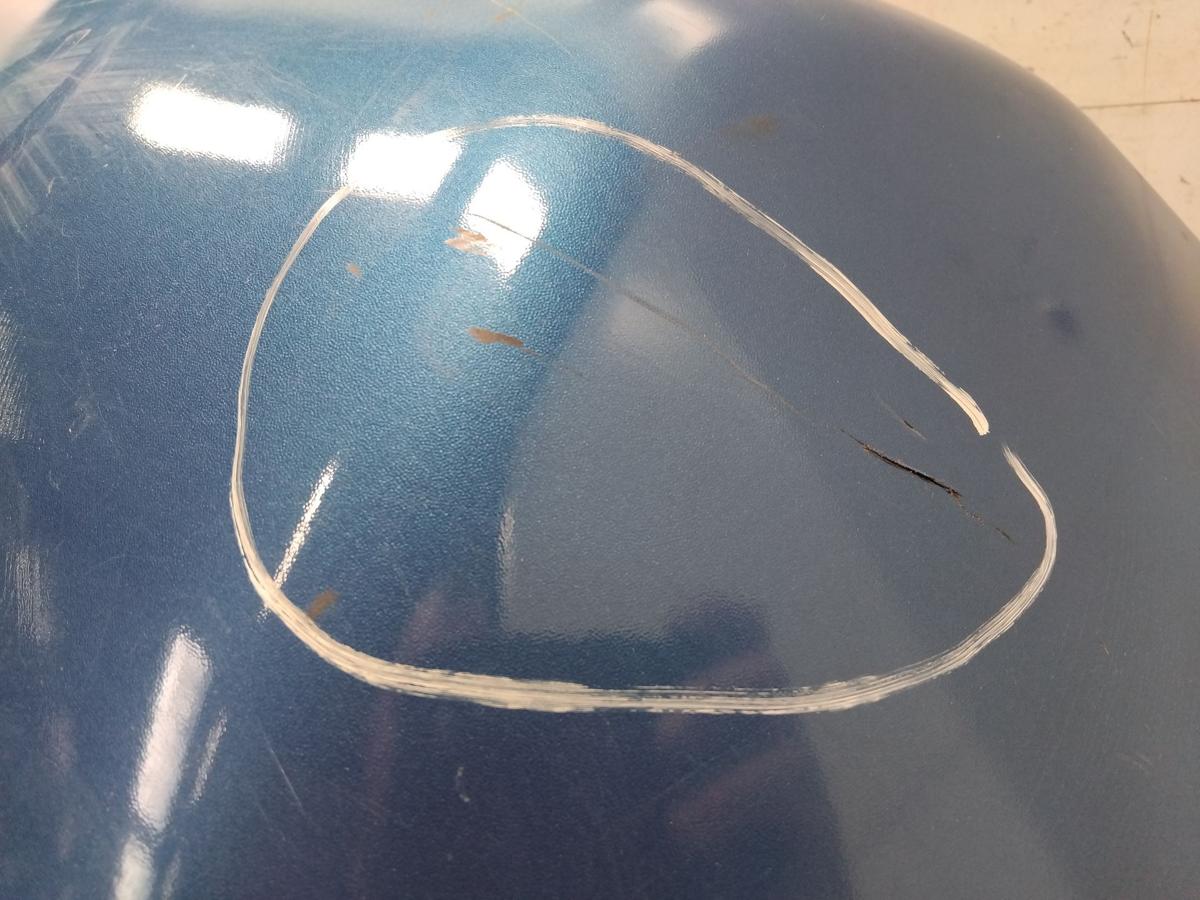 Citroen C2 original Sto&szlig;f&auml;nger Sto&szlig;stange hinten blau BJ2003