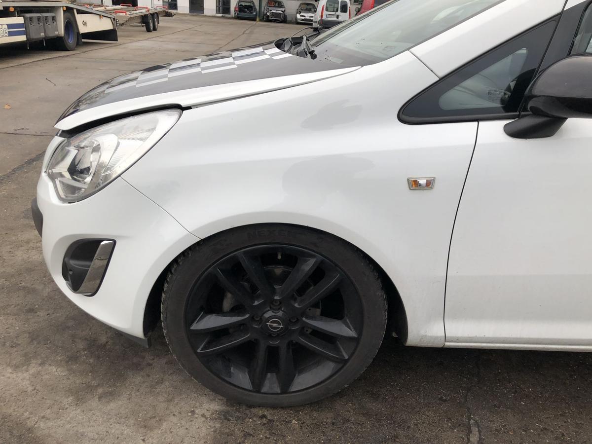 Opel Corsa D 06-14 Kotfl&uuml;gel links GFO Casablancaweiss Fender Radabdeckung