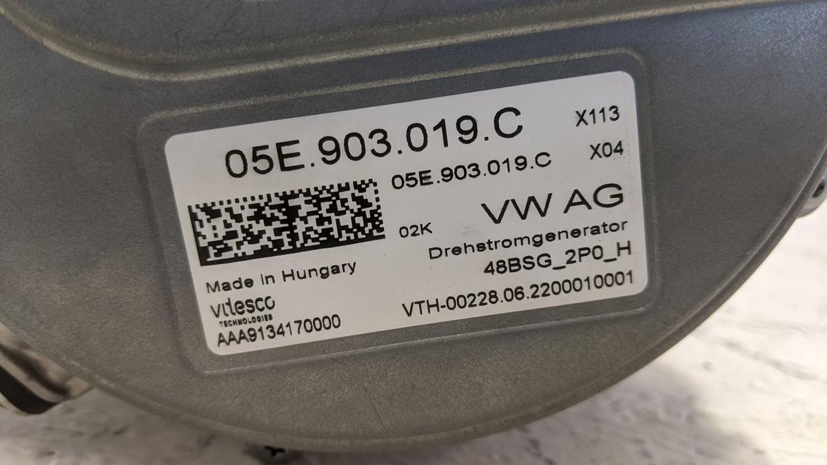 Lichtmaschine Generator Wassergekühlt Vitesco Drehstromgenerator VW Golf 8 VIII