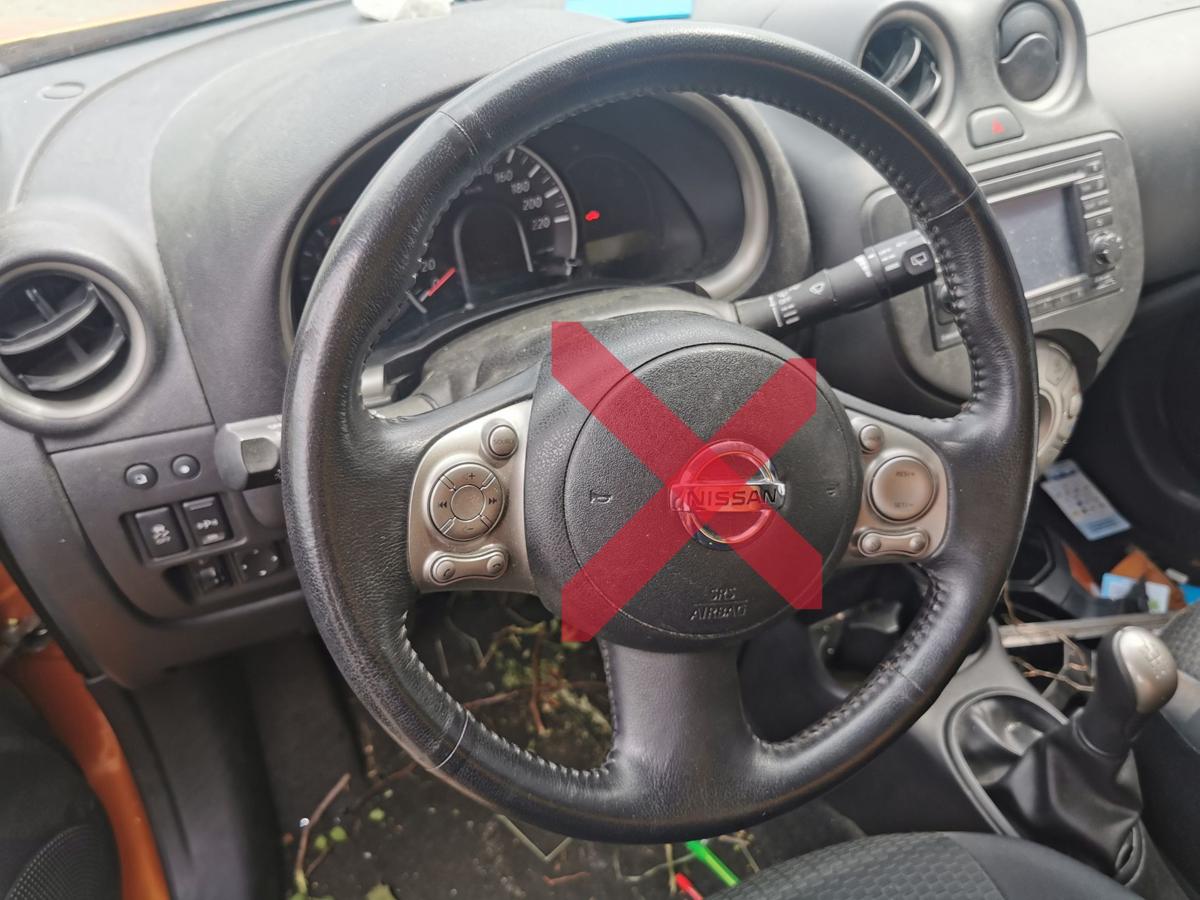 Nissan Micra K13 Lenkrad Leder Lederlenkrad Multifunktion ohne Modul TEXT
