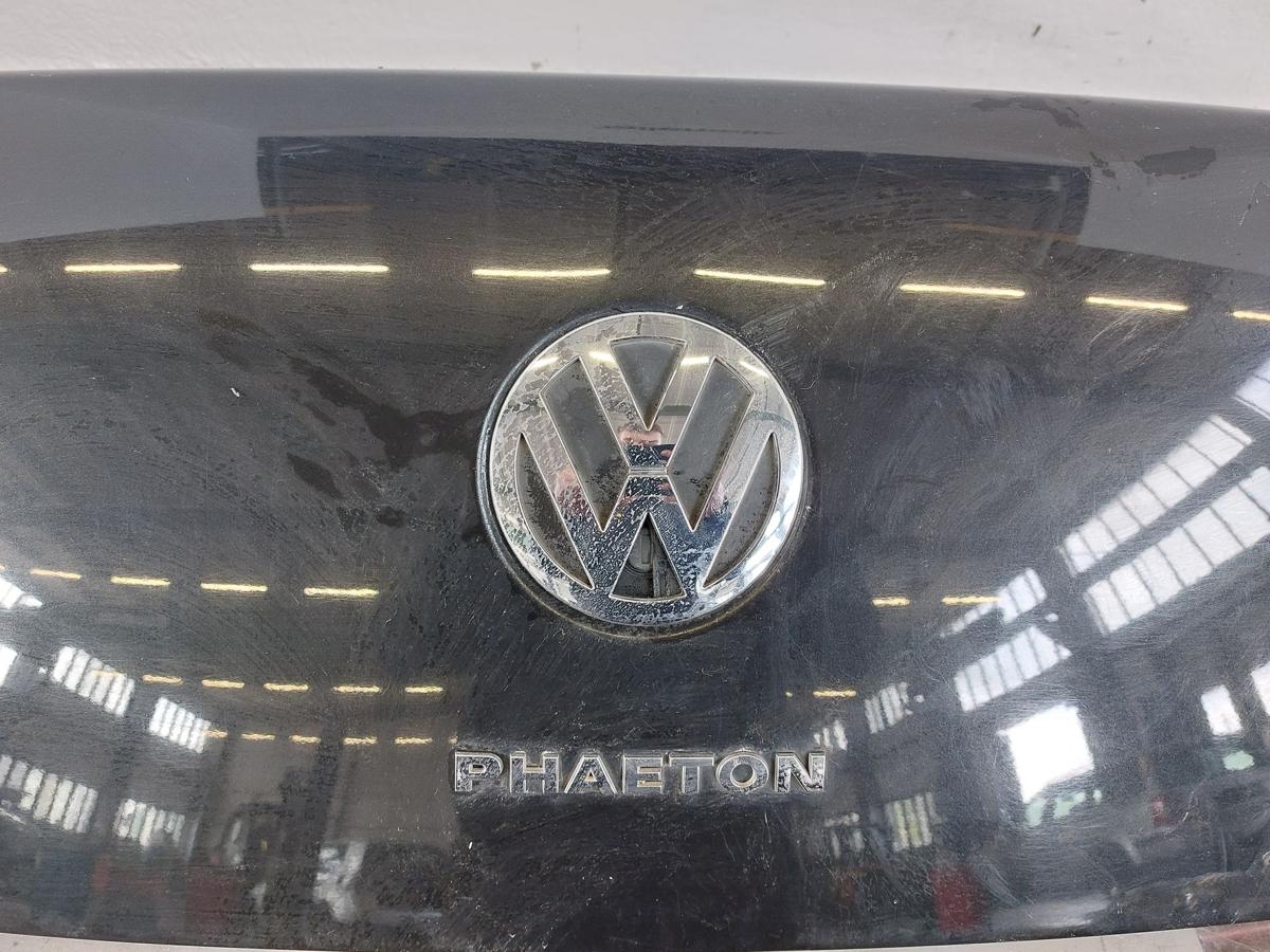 VW Phaeton 3D Heckklappe Kofferklappe Heckdeckel Roh LR9V Tarantellaschwarz