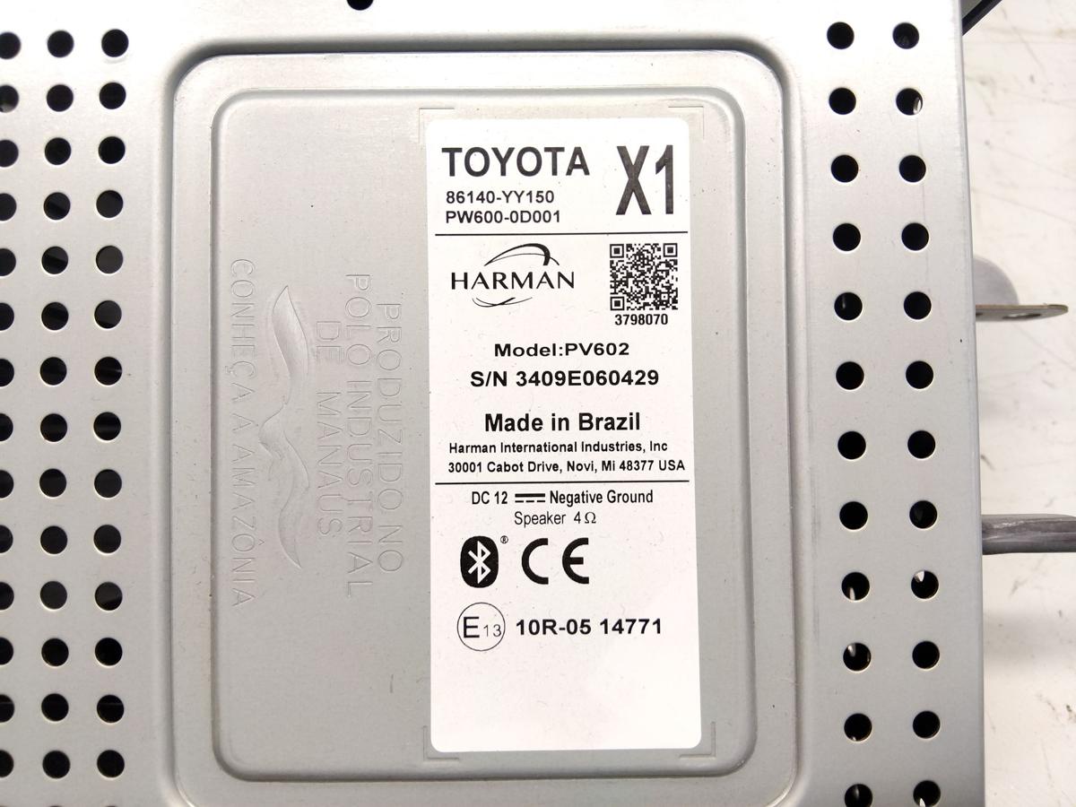 Toyota Yaris 3 XP13 Phase 3 original Radio Display Harmann 86140-YY150 Bj.2020