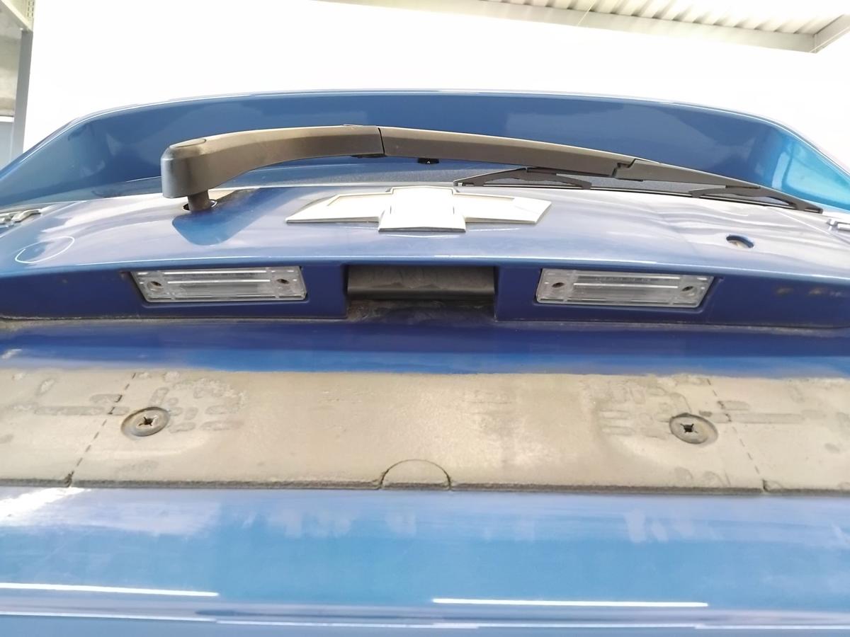 Chevrolet Spark M300 Heckklappe GCT Moroccan Blue mit Heckscheibe BJ2012 Spoiler