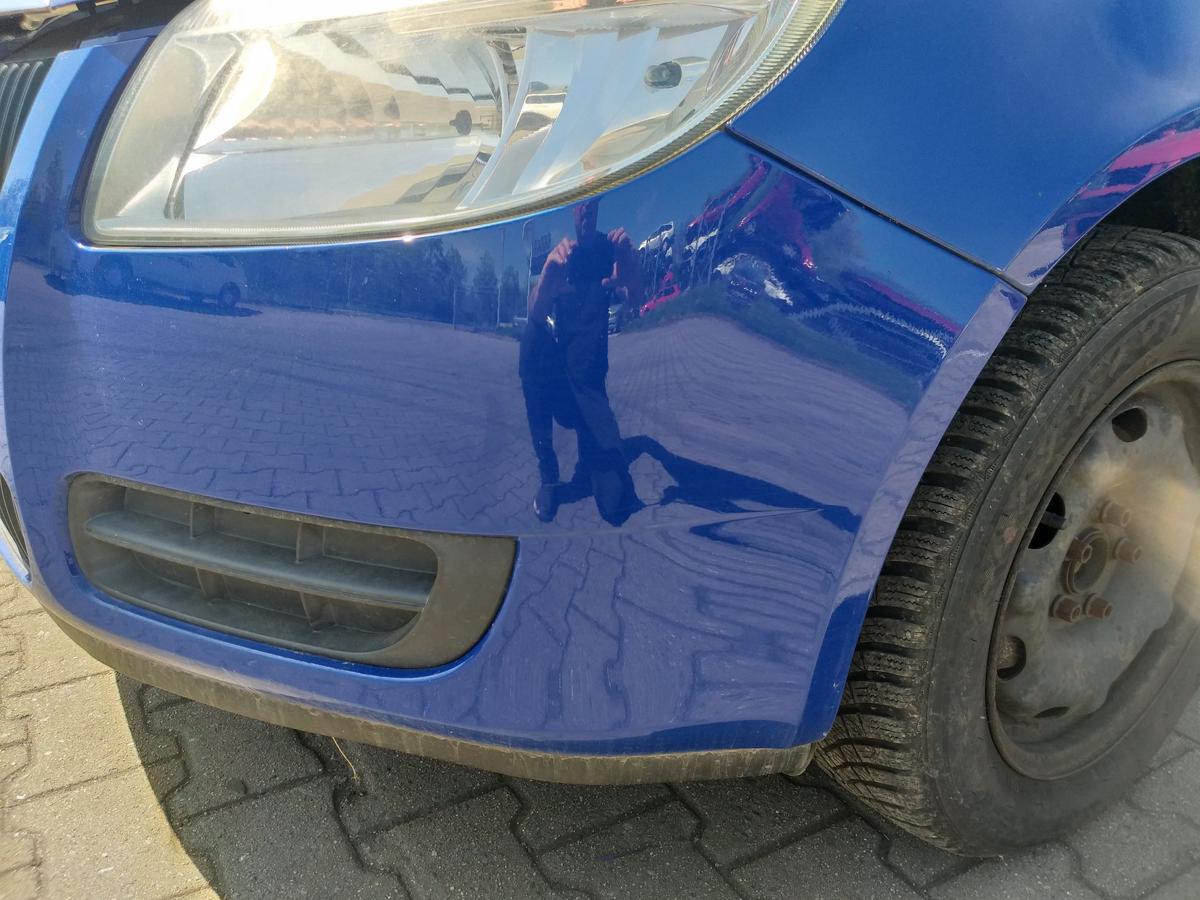 Skoda Roomster original Stoßstange Stossfänger vorn LF5K Dynamicblau Bj.2007