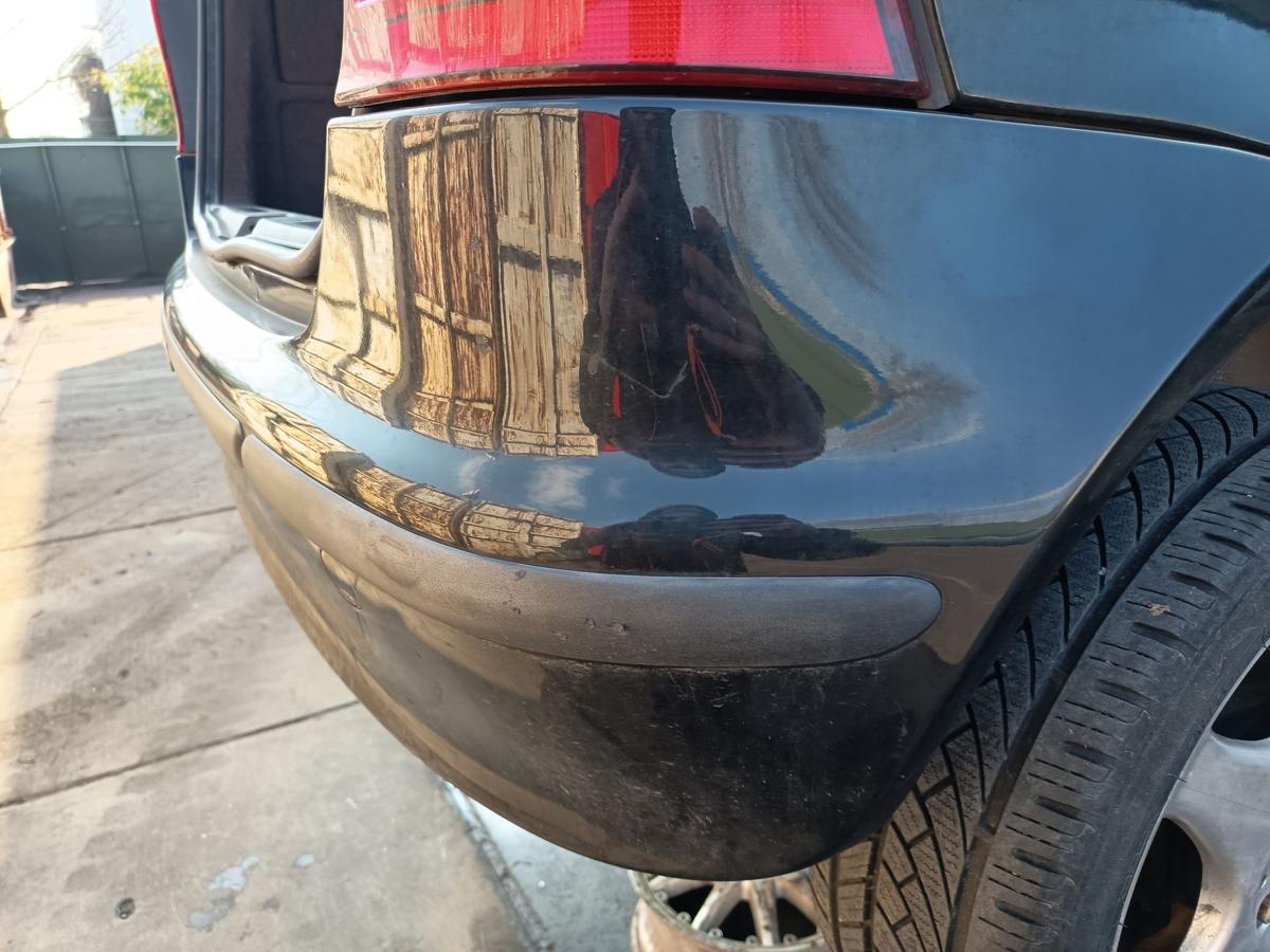 Mercedes A-Kl. W168 original Sto&szlig;stange F&auml;nger hinten Heck 696 Nachtschwarz Bj99