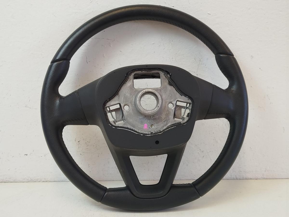 Seat Leon 5F Lenkrad Lederlenkrad 3 Speichen mit Mufu OEM