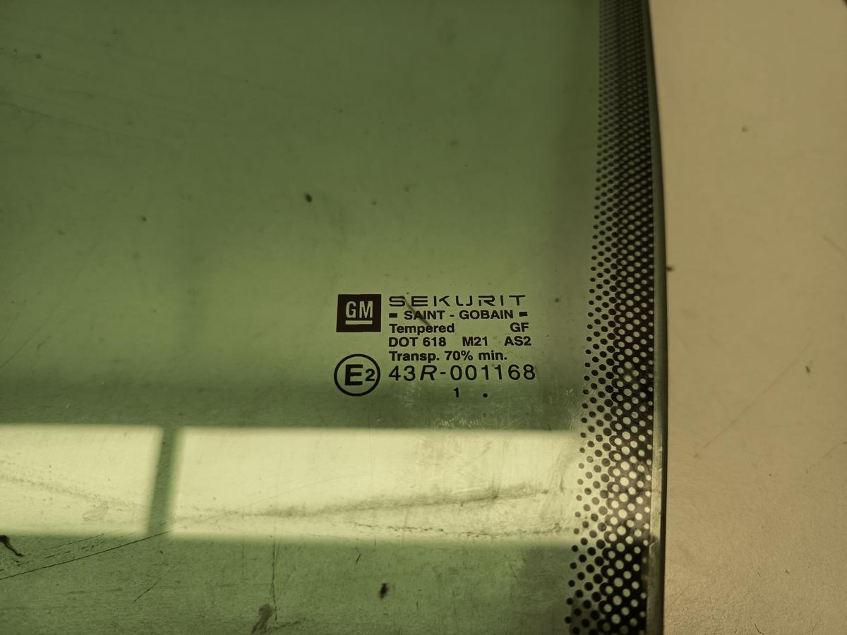 Opel Astra G original T&uuml;rscheibe vorn links Fahrerseite Fenster Baujahr 2002