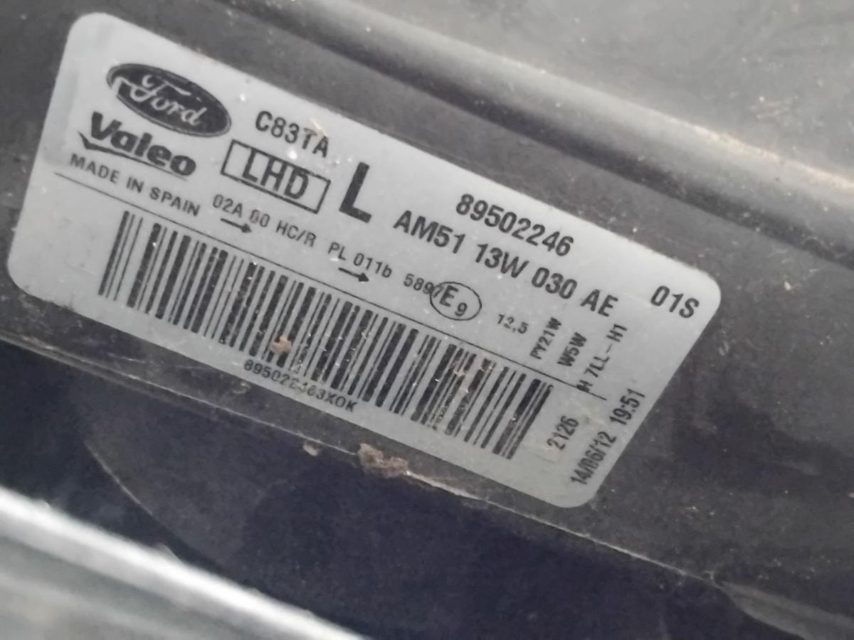 Ford C-Max 2 orig Scheinwerfer links Valeo Halogen mit LWR AM5113W030AE BJ2012
