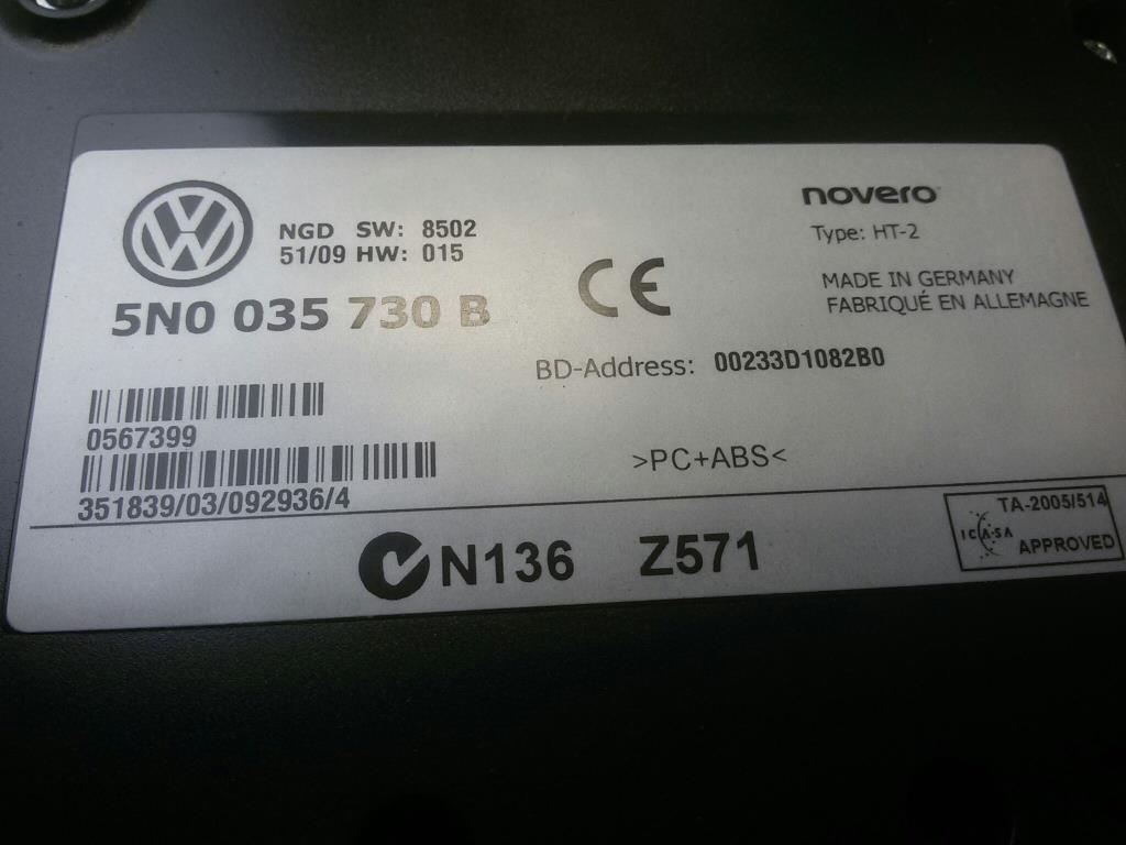 VW Passat CC 5N0035730B Telefon Interface original BJ2010