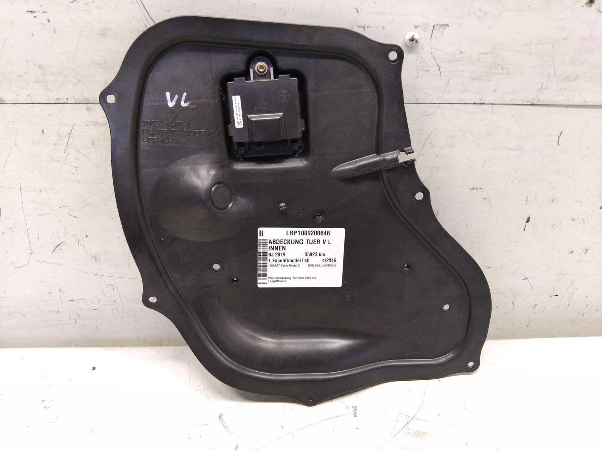 Tesla Model S original Plastikabdeckung T&uuml;r vorn links mit T&uuml;rgriffmodul Bj.2019