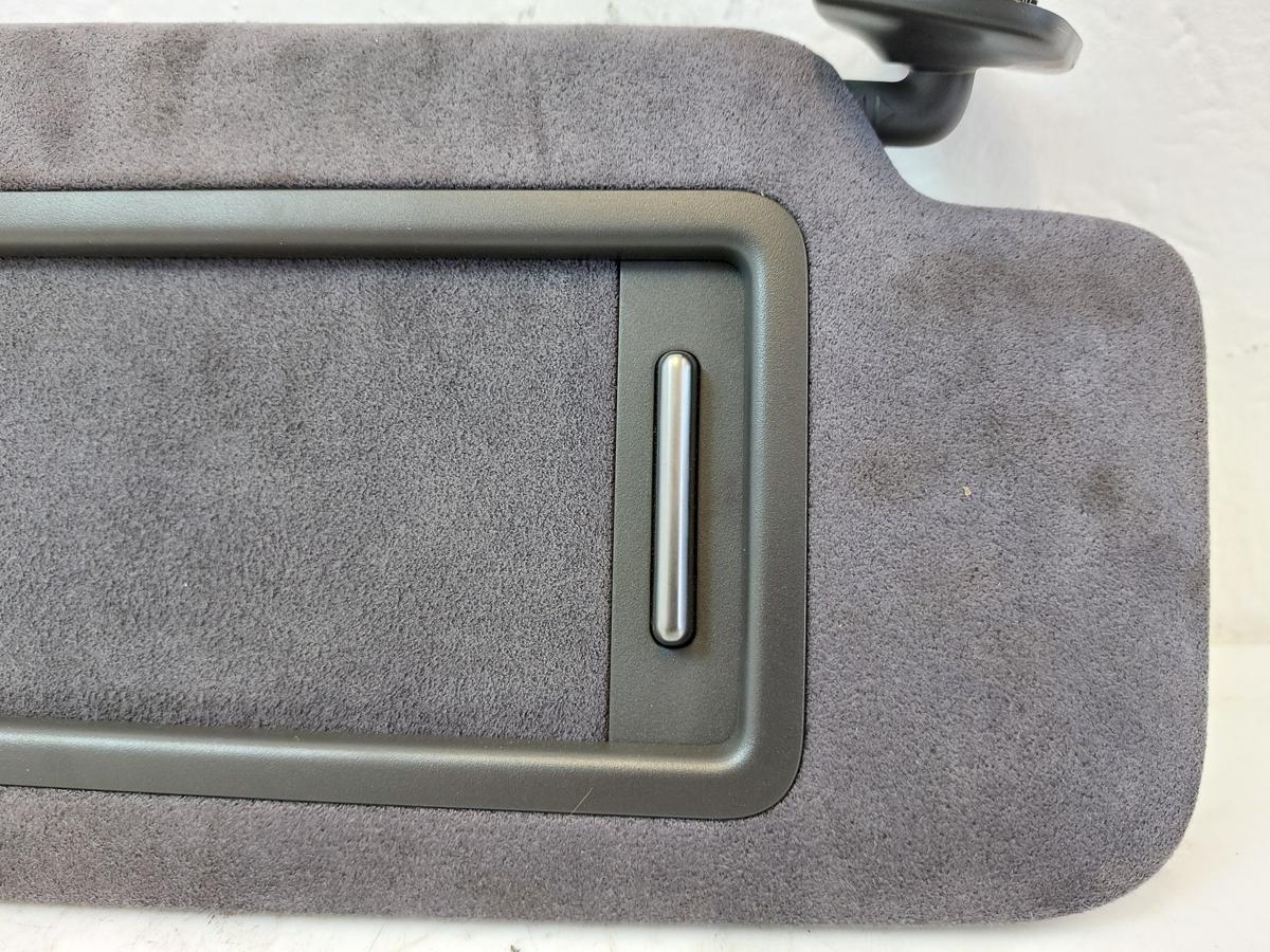 NIO ET7 Elektro Sonnenblende rechts Spiegel beleuchtet Alcantara Microfaser grau