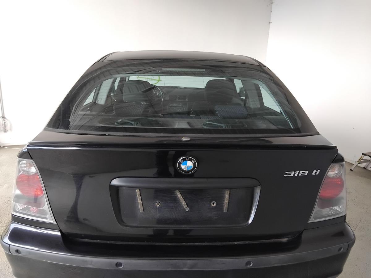 BMW 3er E46 Compact Heckklappe 475 Blacksapphiremetallic mit Heckscheibe BJ2002